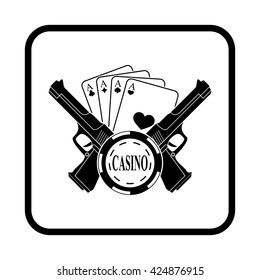 Vector icon for the casino or poker 