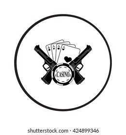 Vector icon for the casino or poker 