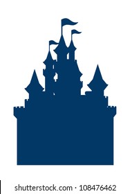 Vector Icon Castle Silhouette