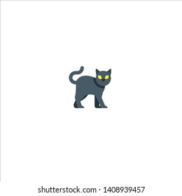 vector of icon cat flat