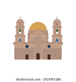 icono vector, catedral de cadiz en españa