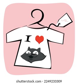 Vector Icon. Cat's Story Valentine’s Design suitable for: Posters, Prints, Websites, Cards, Planner Stickers and Inserts, Digital Planners, Posters, Invitations, Stationery, Scrapbooking materials etc
