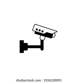 Vector Icon Of Cctv  Logo Vektor Simple Desain White Background