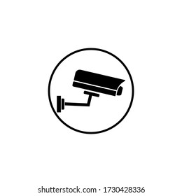 Vector Icon Of Cctv Sign On Eps 10
