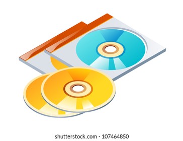 vector icon cd