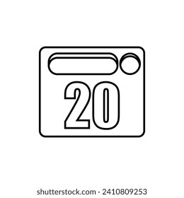 Vector icon for celebrating 18th day