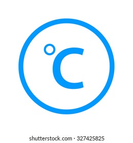 Vector icon Celsius. Flat design style eps 10