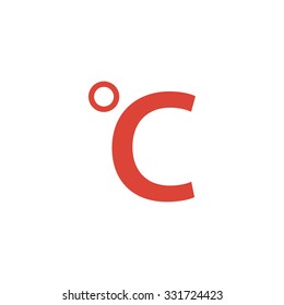 Vector icon Celsius. Flat design style eps 10