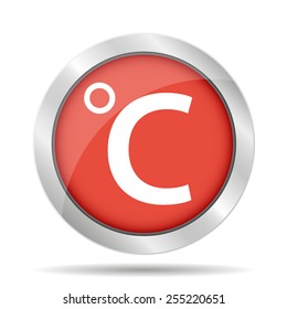 Vector icon Celsius. Flat Illustrator EPS 10