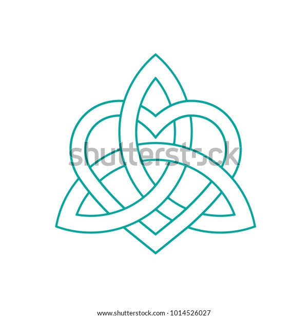Vector Icon Celtic Knot Triquetra Cross stockvector ...