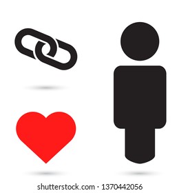 Vector icon chain 10 EPS