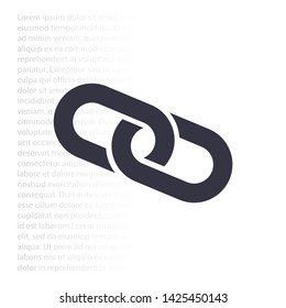 Vector icon chain 10 EPS . Lorem Ipsum Illustration design