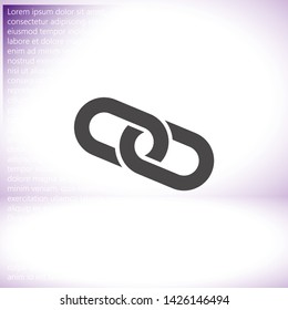 Vector icon chain 10 EPS . Lorem Ipsum Illustration design