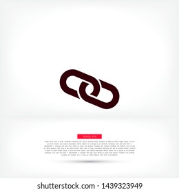 Vector icon chain 10 EPS . Lorem Ipsum Illustration design