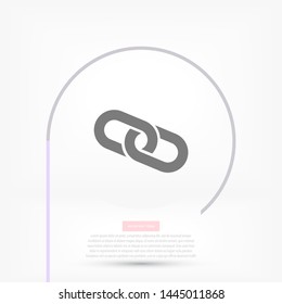 Vector icon chain 10 EPS . Lorem Ipsum Illustration design