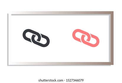 Vector icon chain 10 EPS . Lorem Ipsum Illustration design