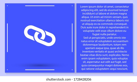 Cadena de iconos del vector 10 EPS . Lorem Ipsum Diseño de ilustración