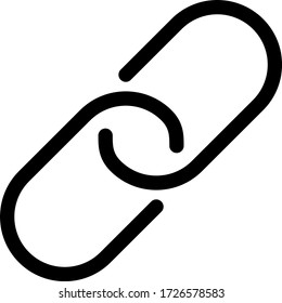 Vector icon of a chain or connection