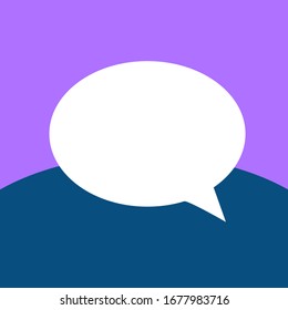 A vector icon of a chat