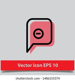 vector of icon chat bubble