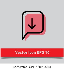 vector of icon chat bubble