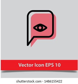 vector of icon chat bubble