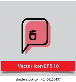 vector of icon chat bubble