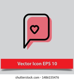 vector of icon chat bubble