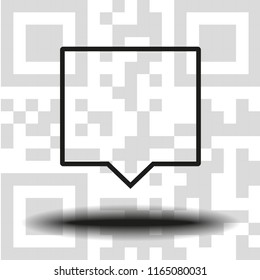vector icon of chat, message