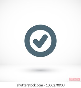 Vector icon check mark 10 EPS