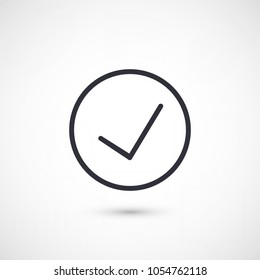 Vector icon check mark 10 EPS