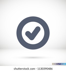 Vector icon check mark 10 EPS