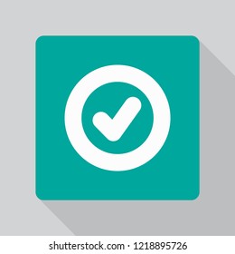 Vector icon check mark 10 EPS