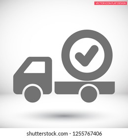 Vector icon check mark 10 EPS