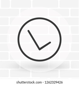 Vector icon check mark 10 EPS