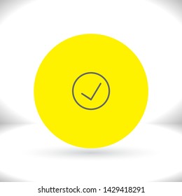Vector icon check mark 10 EPS . Lorem Ipsum Illustration design