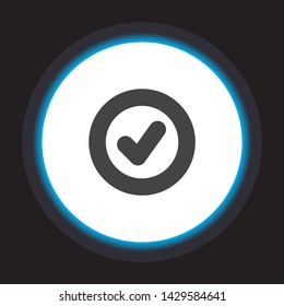 Vector icon check mark 10 EPS . Lorem Ipsum Illustration design