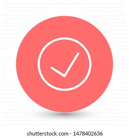 Vector icon check mark 10 EPS . Lorem Ipsum Illustration design