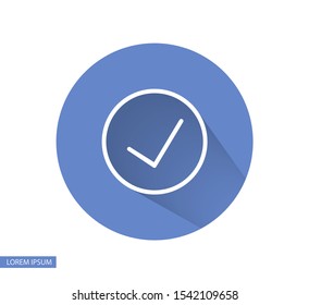 Vector icon check mark 10 EPS . Lorem Ipsum Illustration design