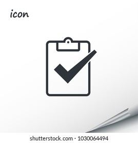 vector icon check mark on a wrapped silver sheet