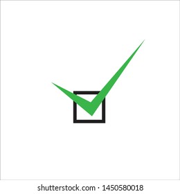 vector icon check mark symbol is declared correct