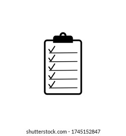 Vector icon checklist of documents on EPS 10
