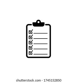 Vector icon checklist of documents on EPS 10
