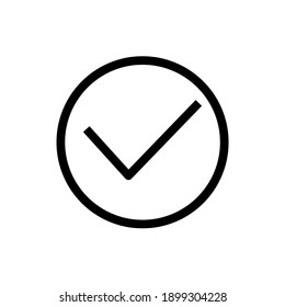 Vector icon of checklist include circle.  simple design for graphics, logos, websites, social media, UI, mobile apps, EPS10
