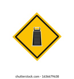 vector icon, cheese grater
 scratcher on white background