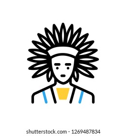 Vector icon for cherokee