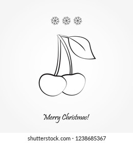 Vector icon cherry