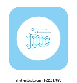 vector icon, child xylophone shape