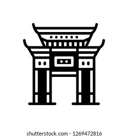 Vector icon for chinatown