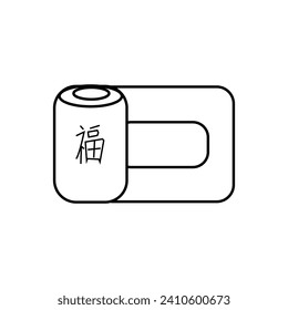 Vector icon for the chinese new year celebration in february